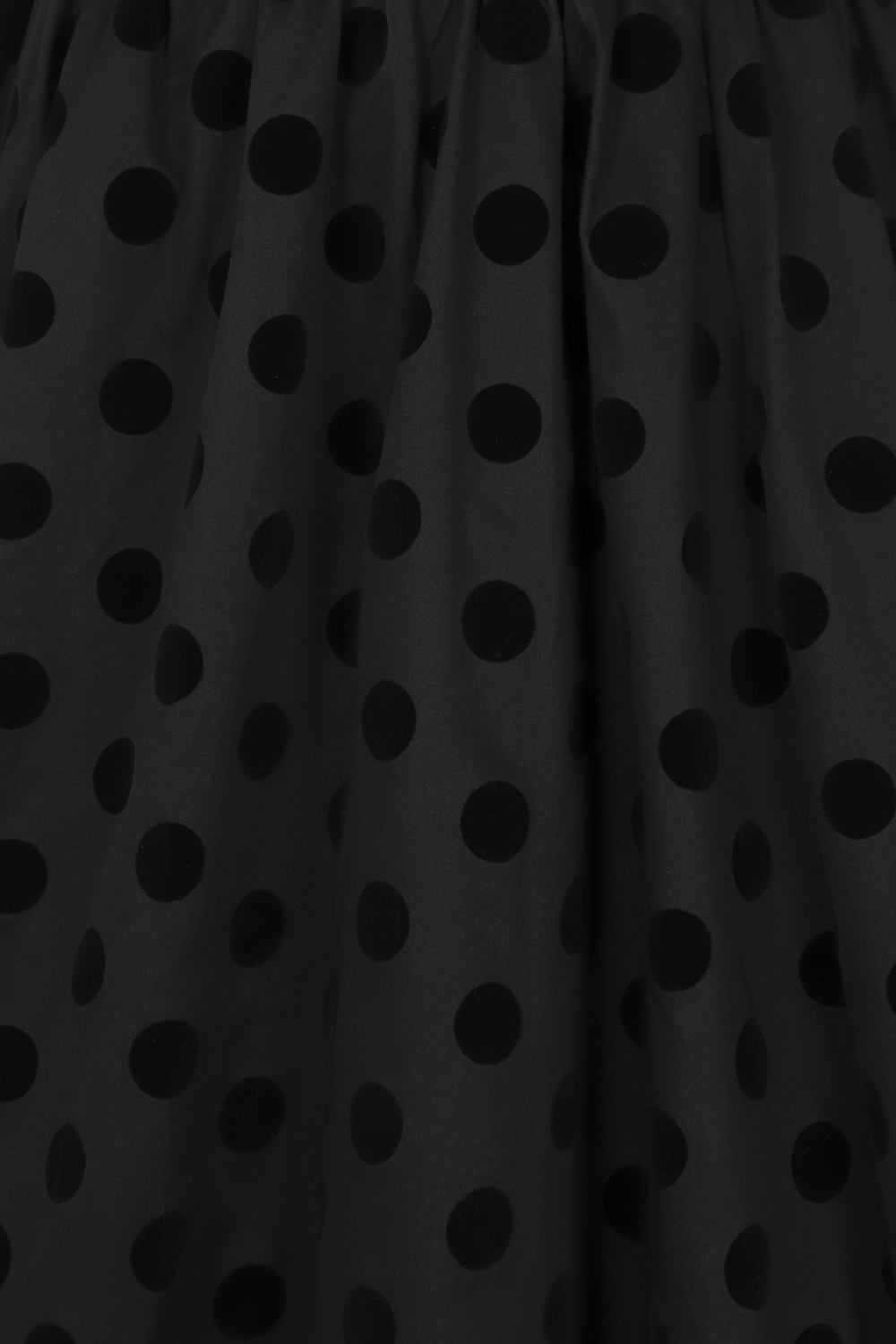 Suzie Swing Skirt in Black Flocking